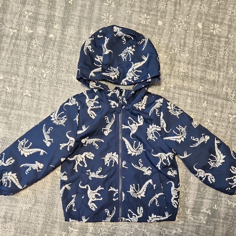 Blue Dinosaur Print Jacket